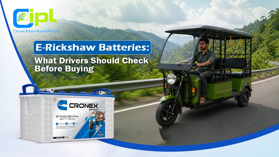 E-Rickshaw Batteries: What Drivers Should Check Before Buying
